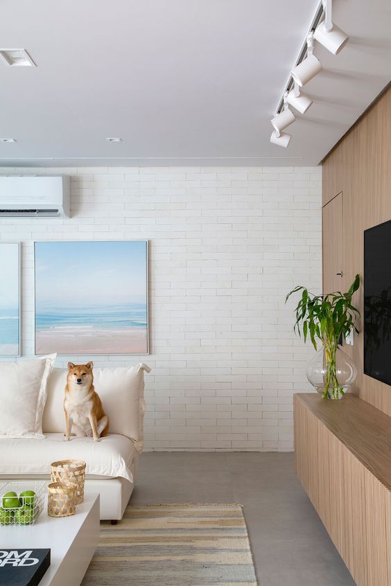 tijolinho branco sala